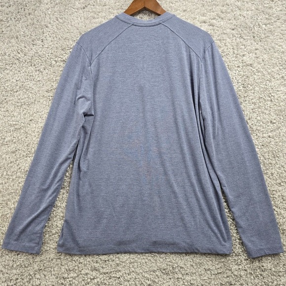 Free Fly Henley Shirt Mens Medium Bamboo Long Sleeve Pullover Performance - Picture 7 of 11
